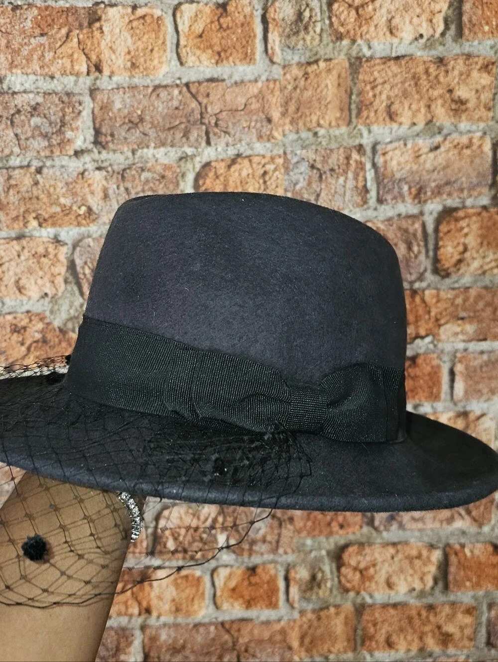 Helene Berman London Veiled Wool Fedora